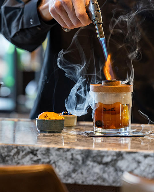 Smoked Old Fashioned at Desert Pony Tavern Scottsdale