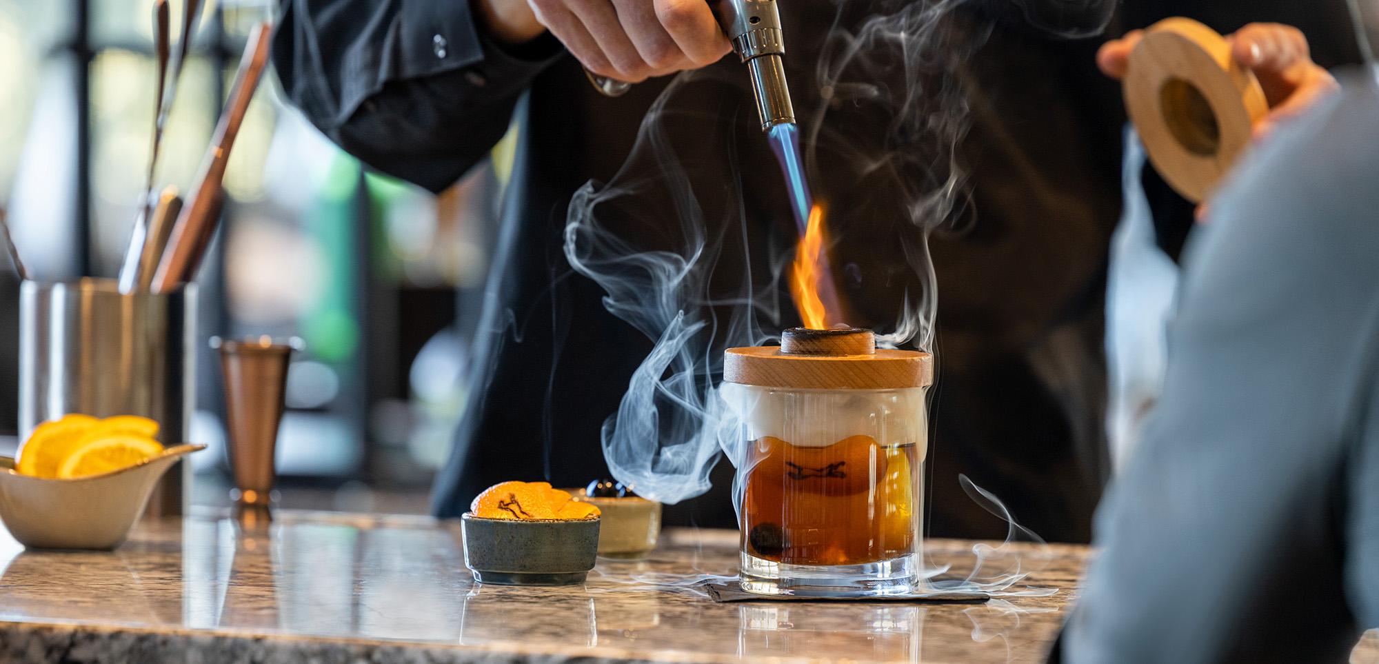 Smoked Old Fashioned at Desert Pony Tavern Scottsdale