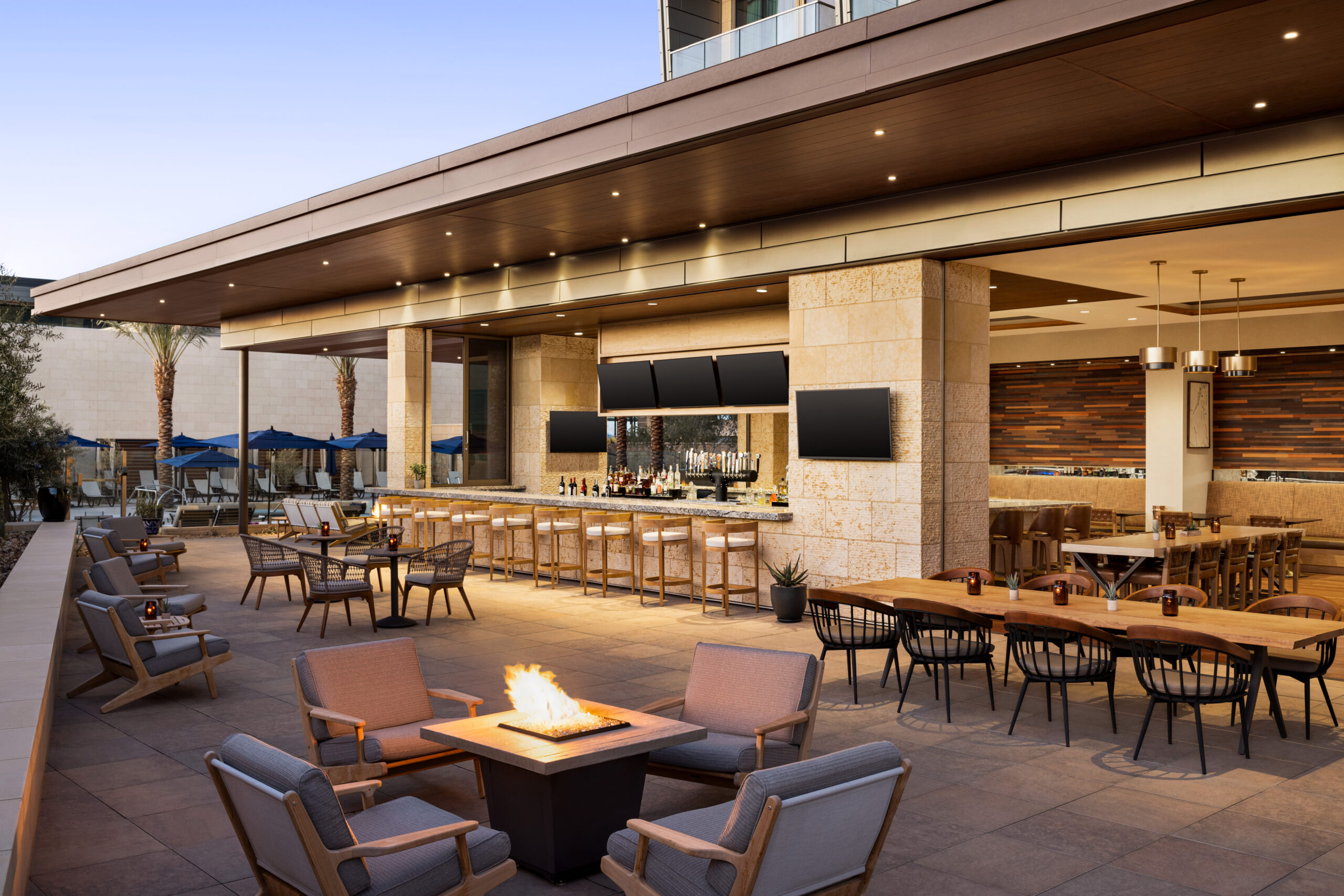 Sunset Patio at Desert Pony Tavern Scottsdale